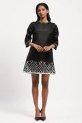 Lattice Ikat Dress