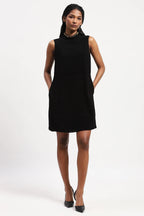 Dot Flock Dress