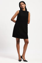 Dot Flock Dress
