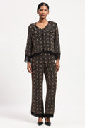 Embellished Wicker Pattern Jacket