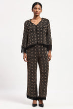 Embellished Wicker Pattern Jacket