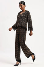 Embellished Wicker Pattern Jacket