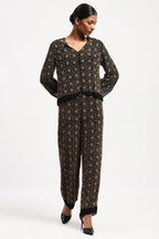 Embellished Wicker Pattern Jacket