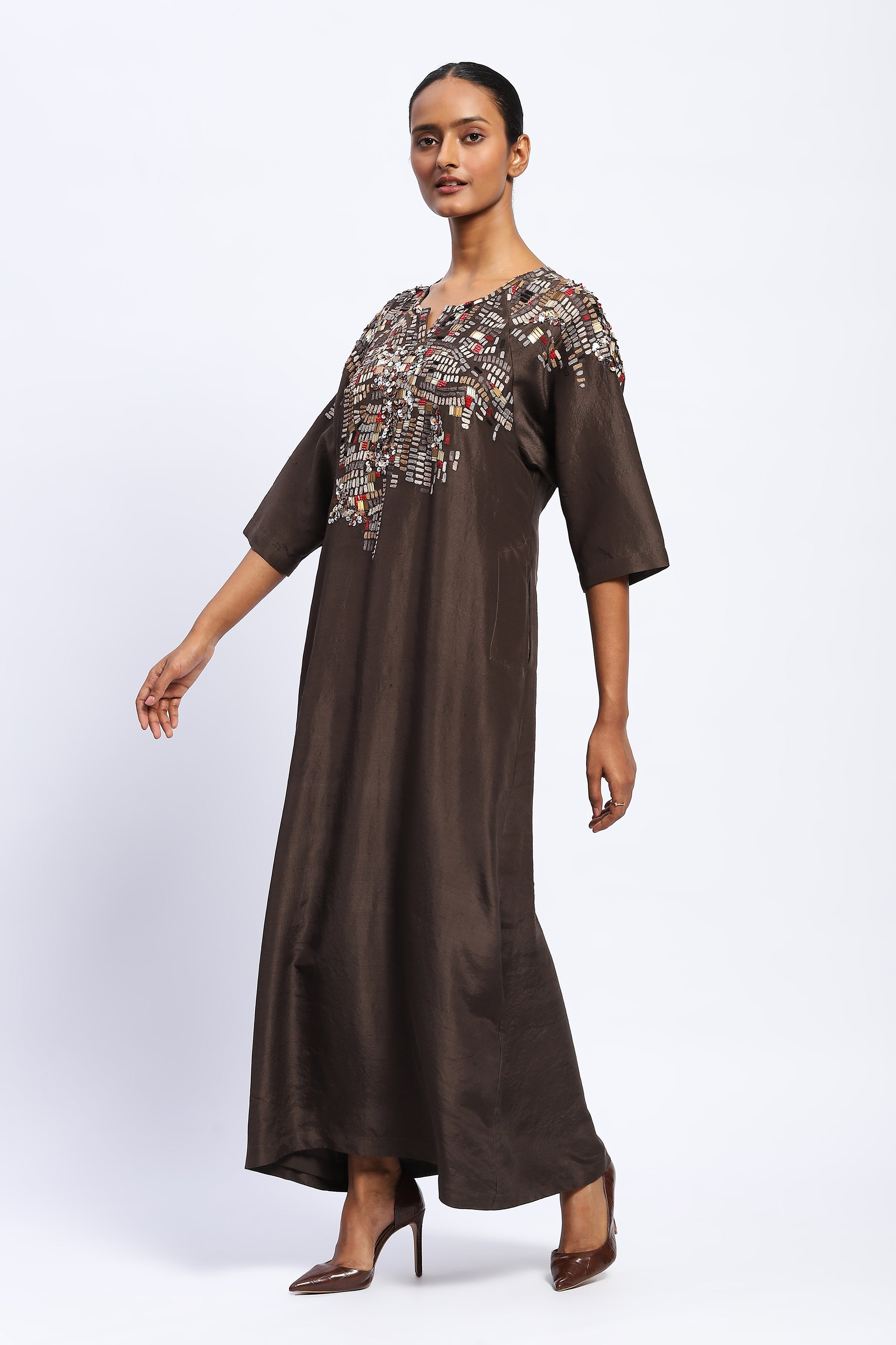 Kente Embroidery Kaftan