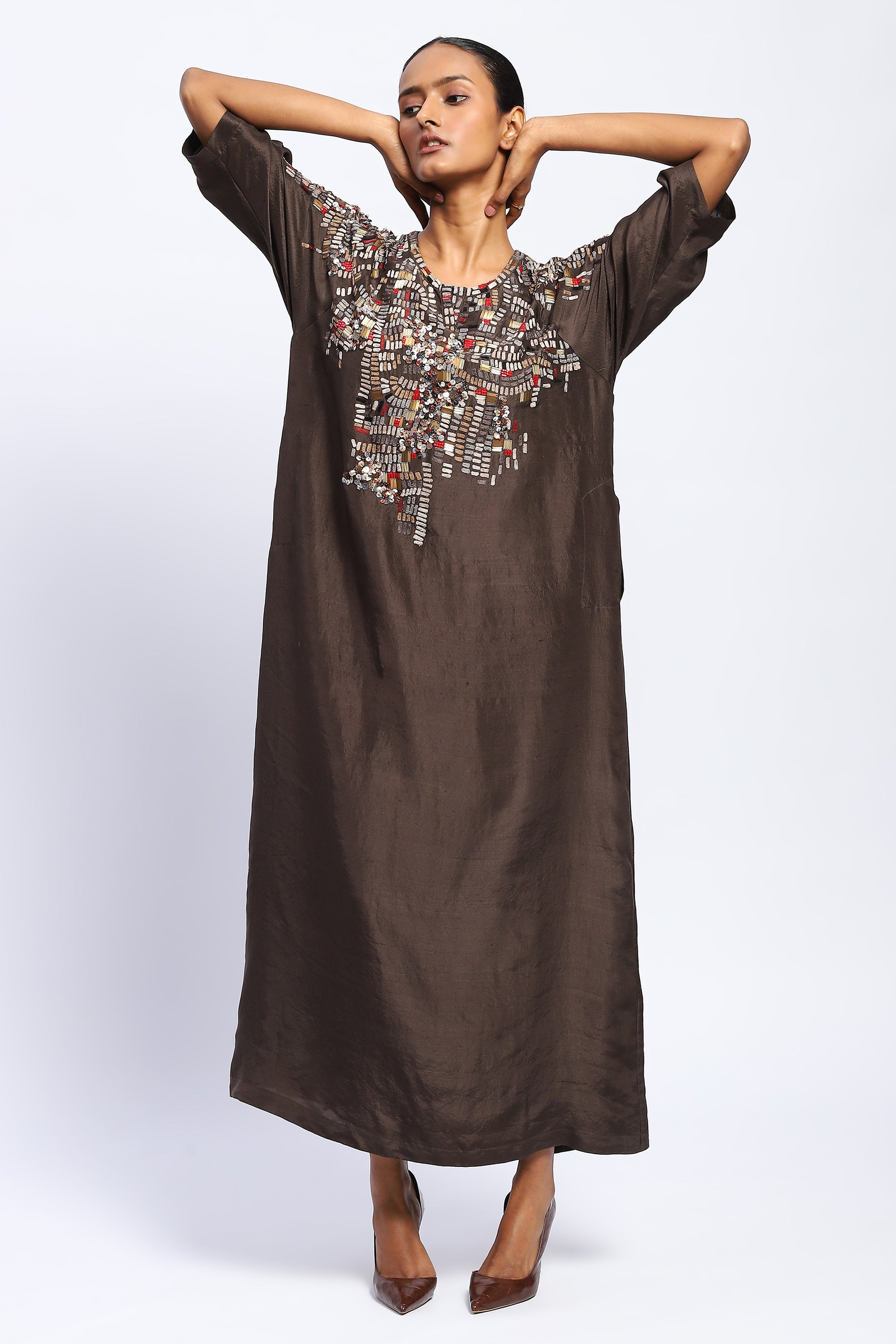 Kente Embroidery Kaftan