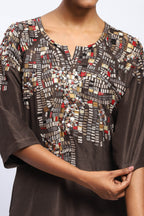 Kente Embroidery Kaftan