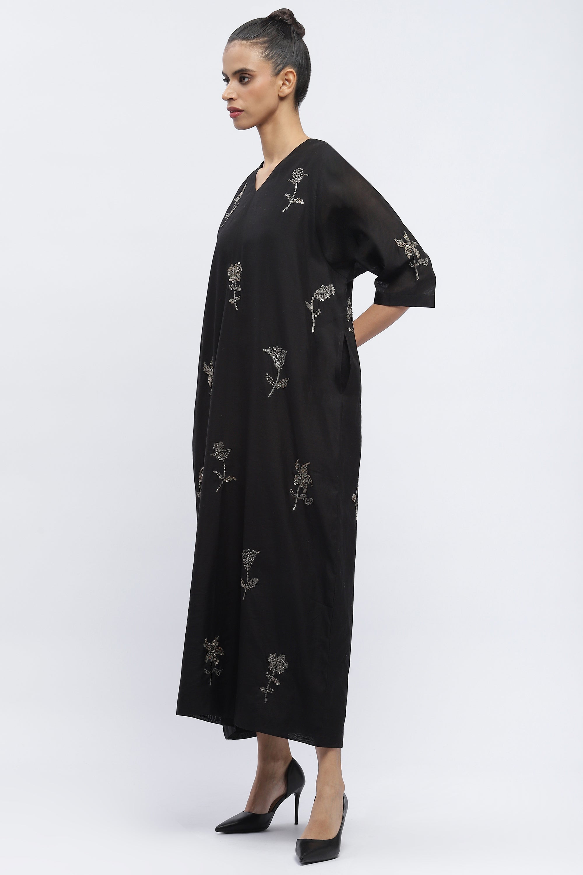 Sequin Buta Kaftan
