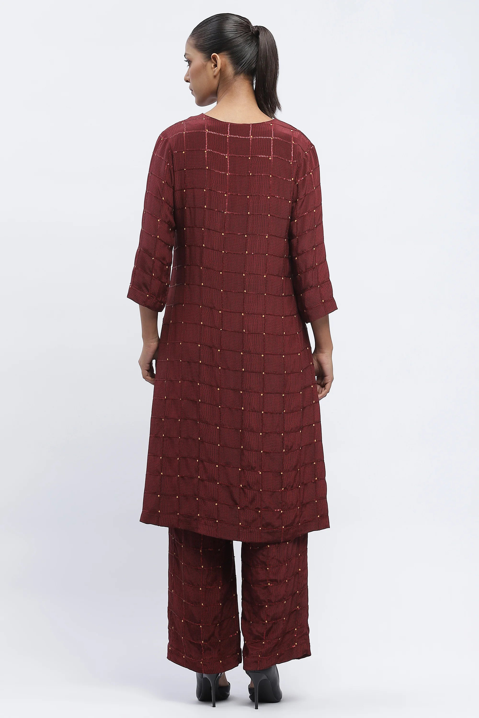 Dot Checks Kurta
