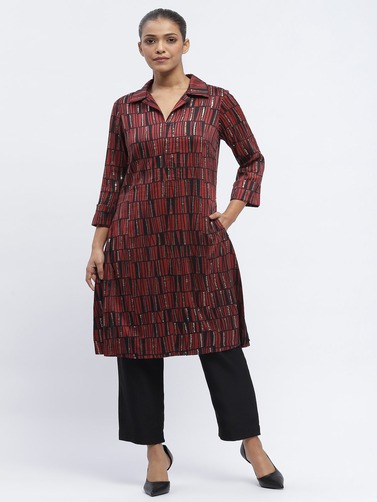 Broken Lines Kurta