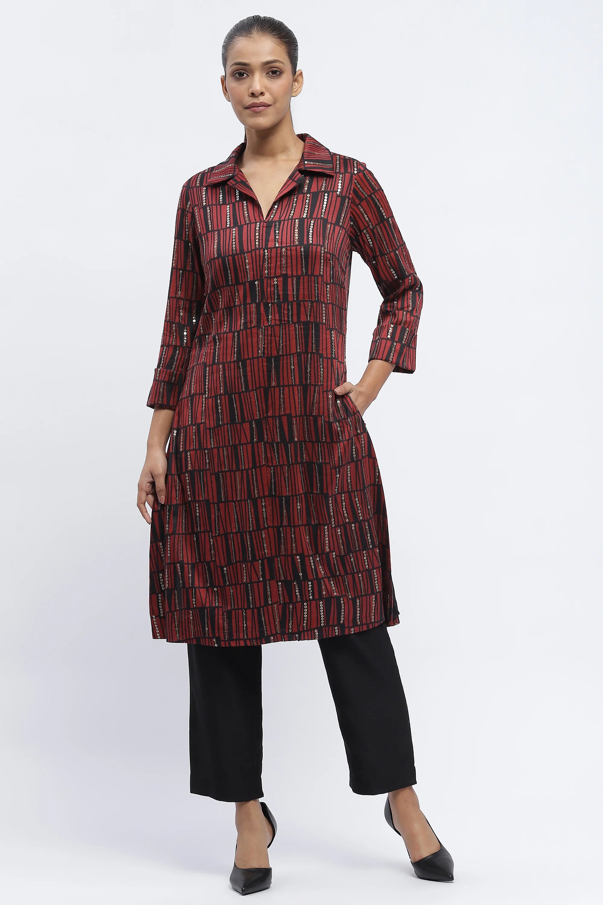 Broken Lines Kurta