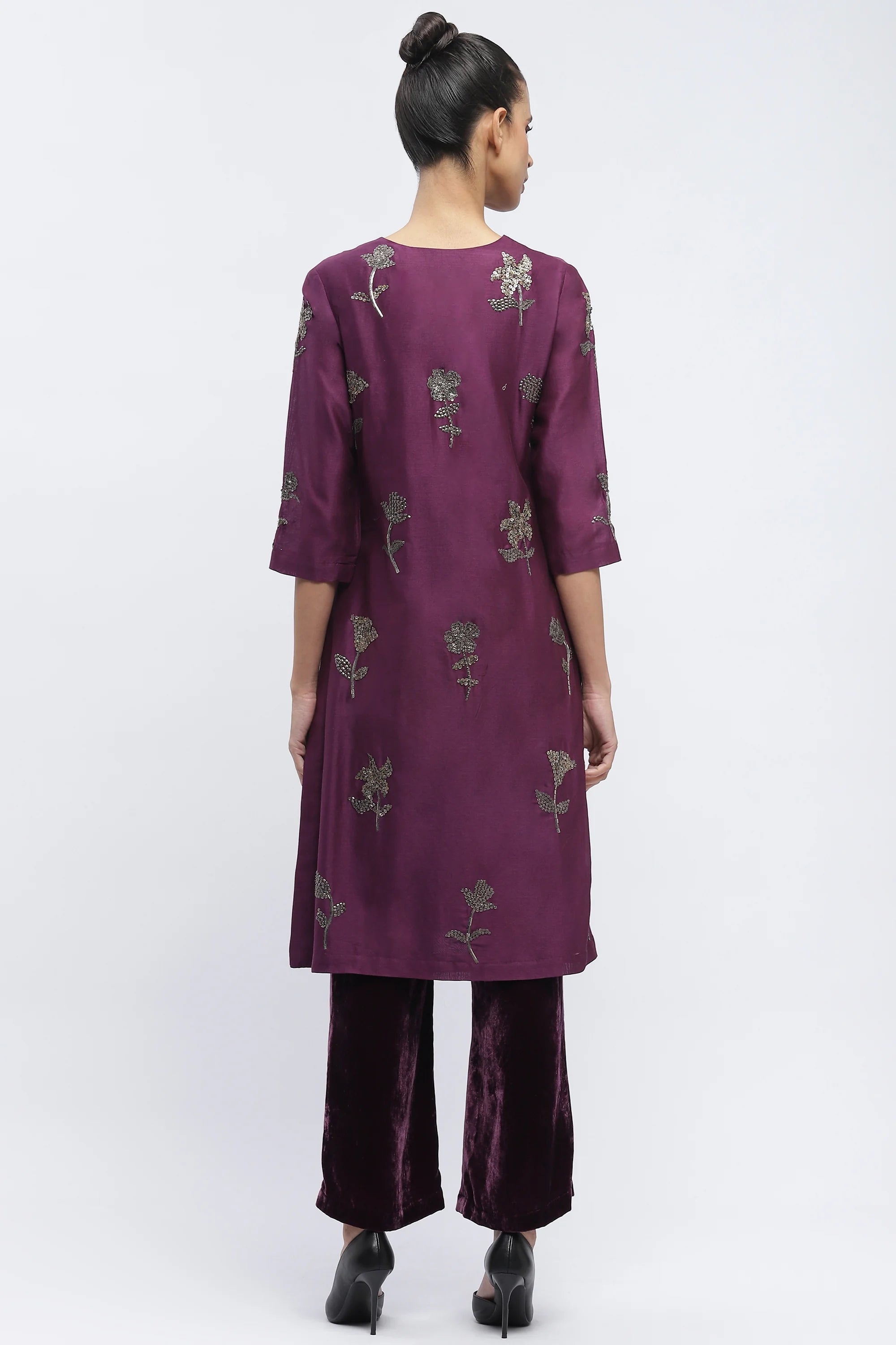 Sequin Buta Kurta