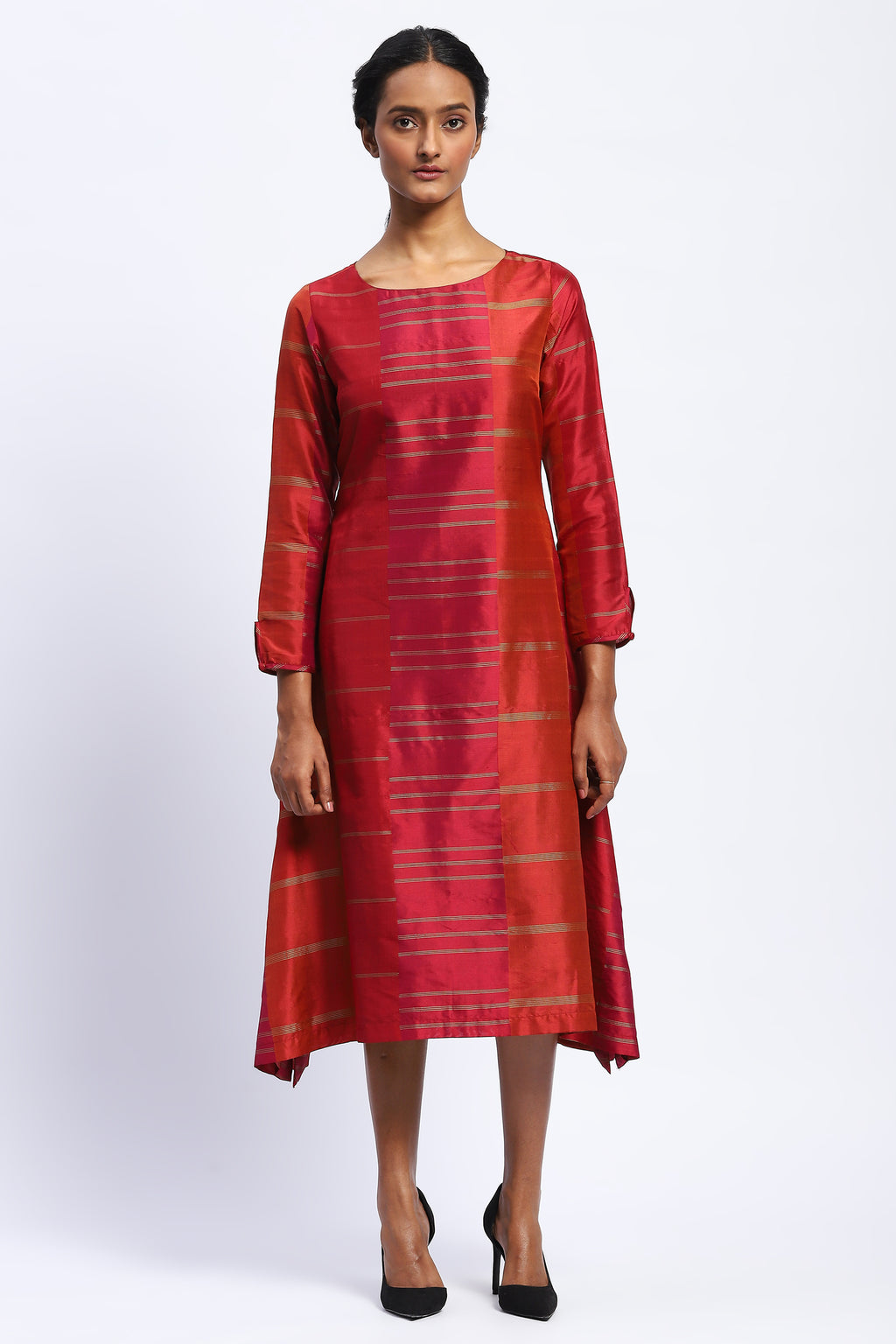 Woven Colourblock Kurta