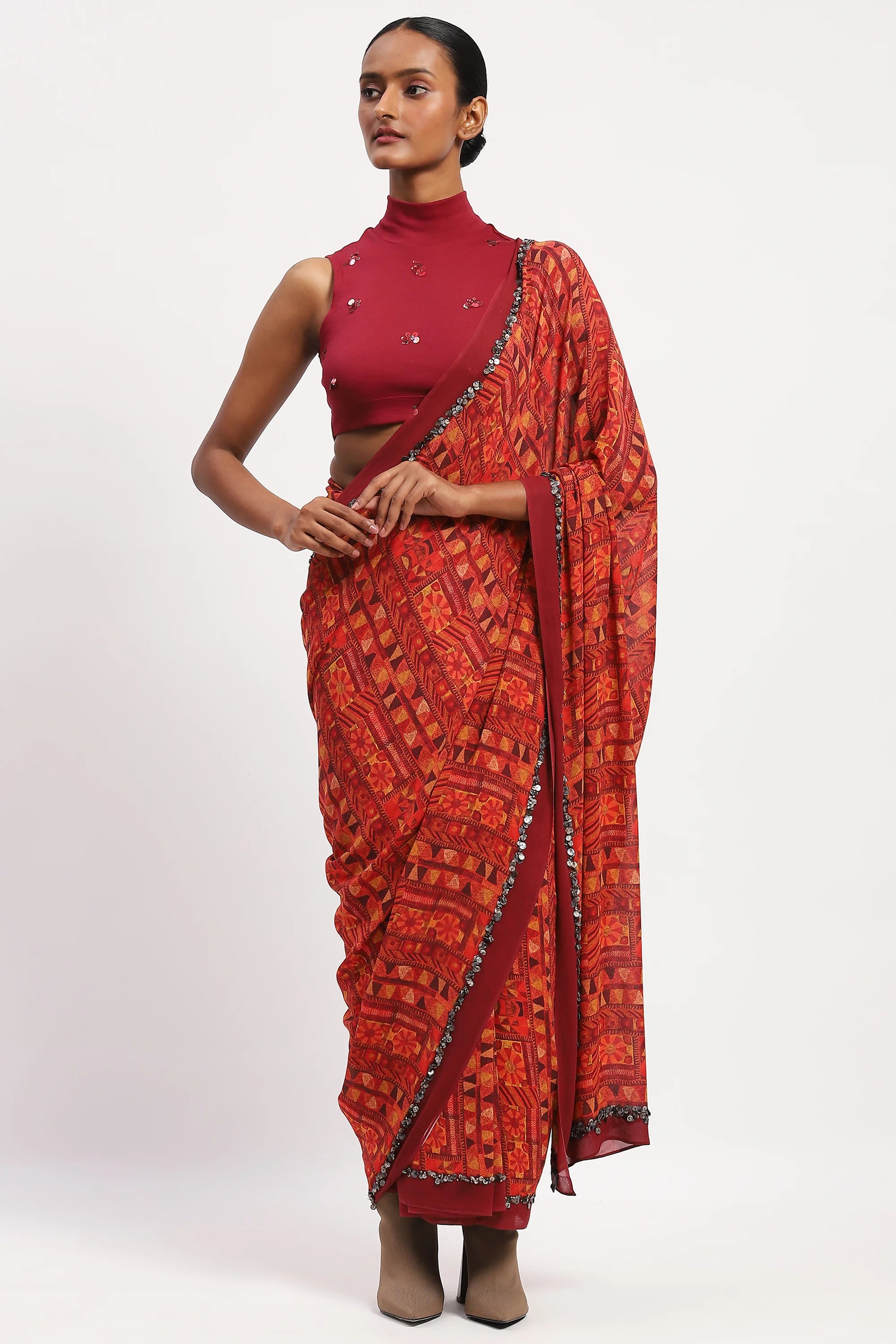 Rabari Print Sari