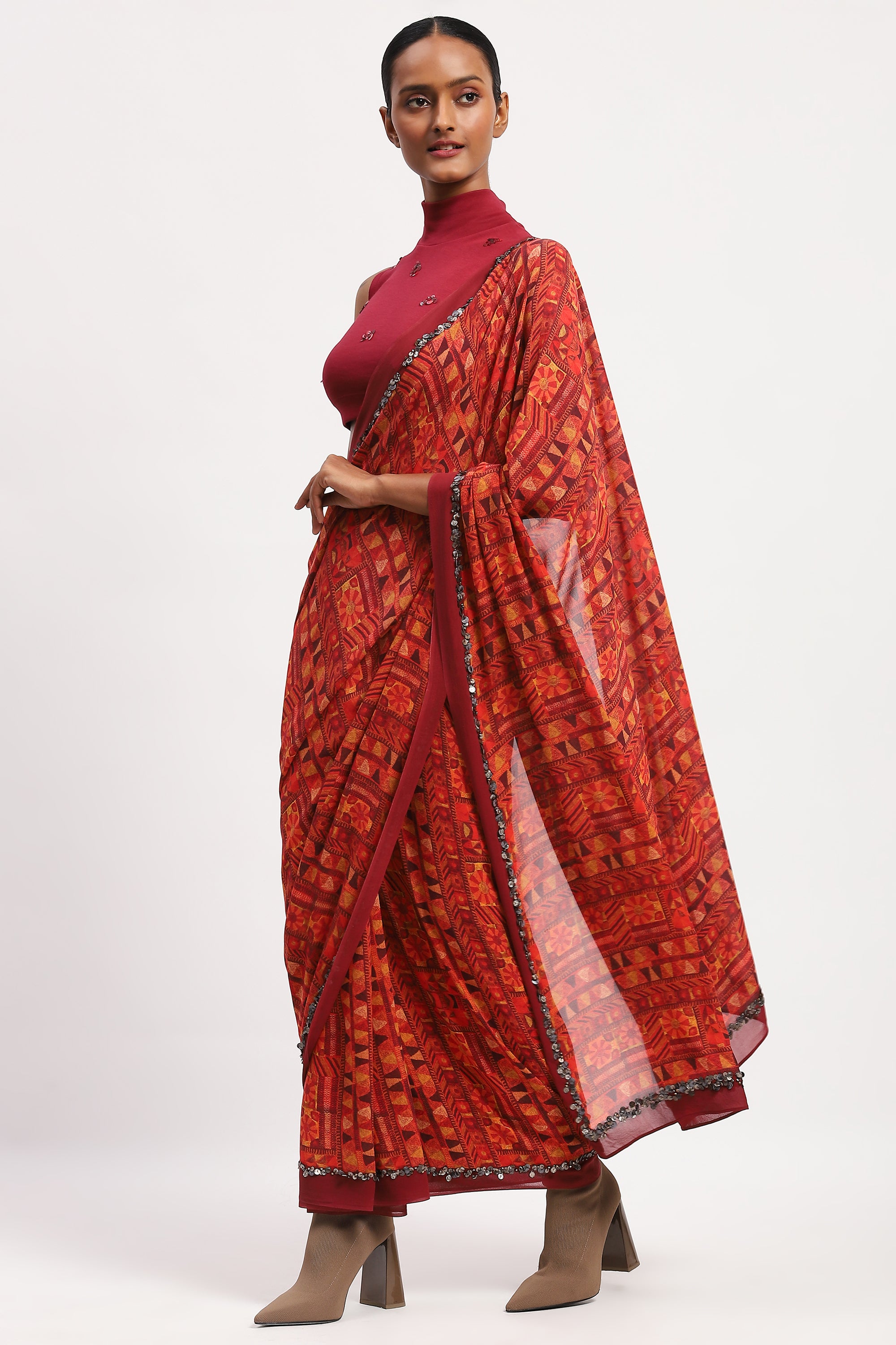 Rabari Print Sari