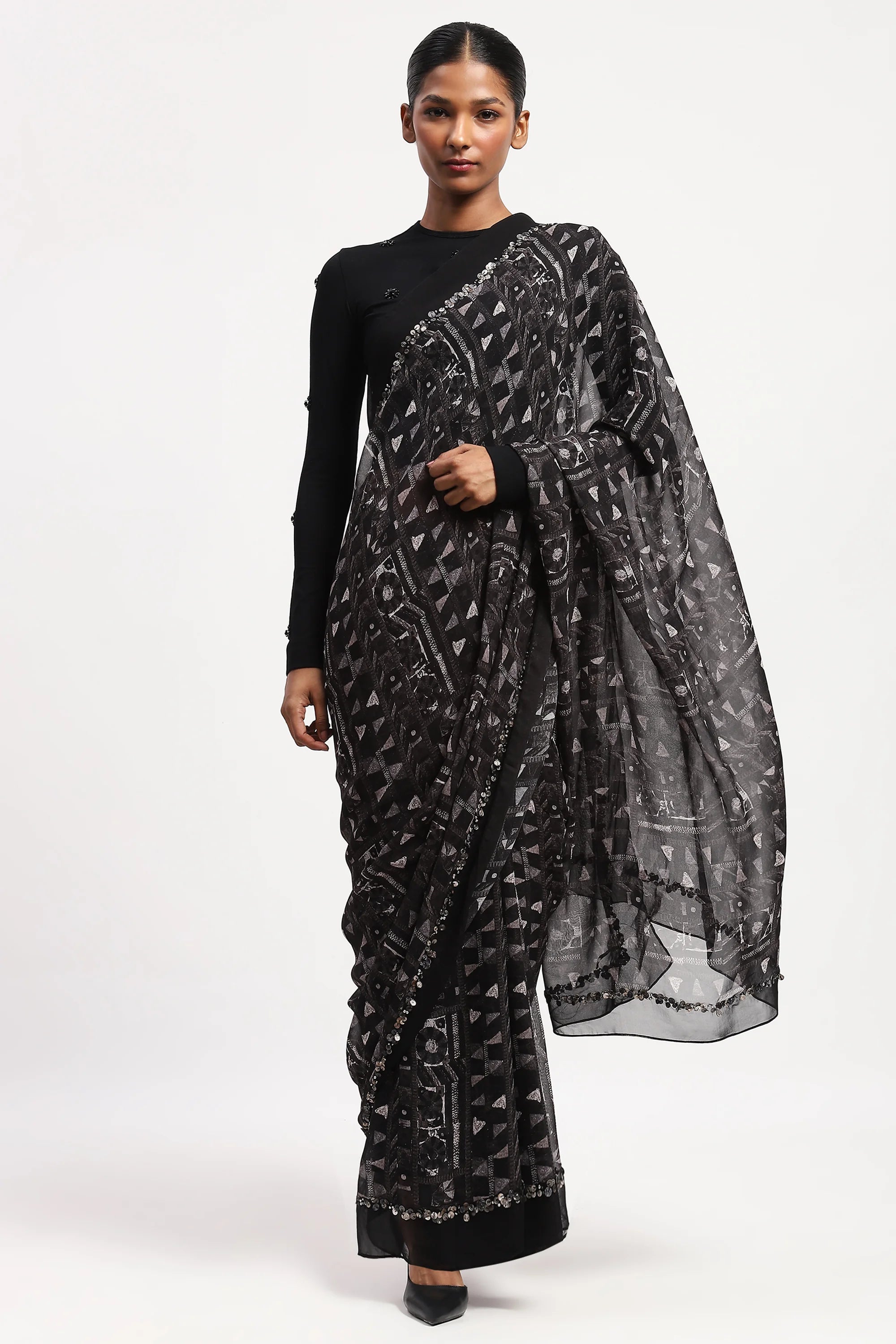 Rabari Velvet Saree