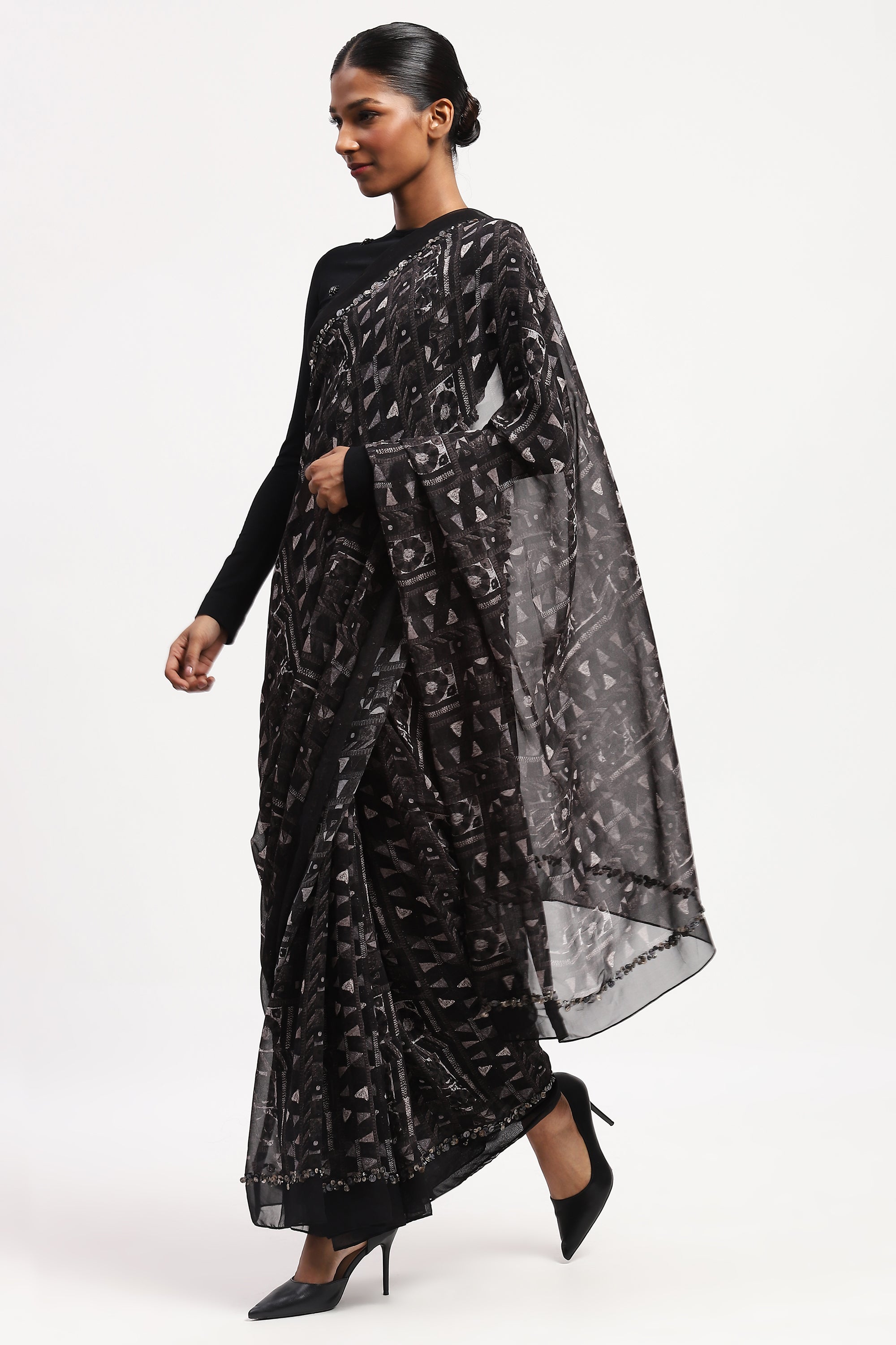 Rabari Velvet Saree