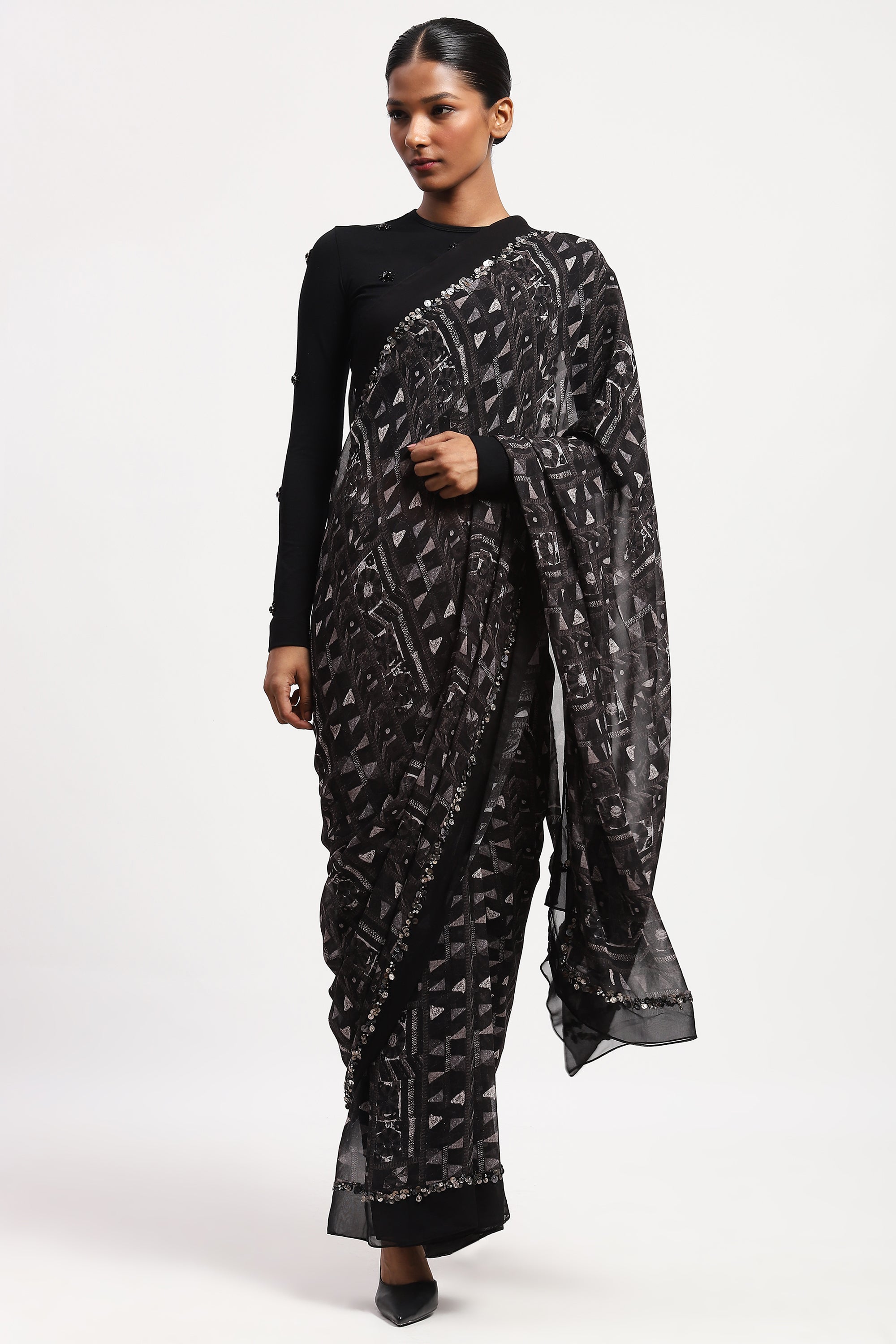 Rabari Velvet Saree