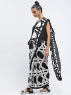 Basket Print Sari