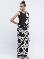 Basket Print Sari