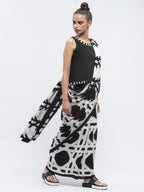 Basket Print Sari