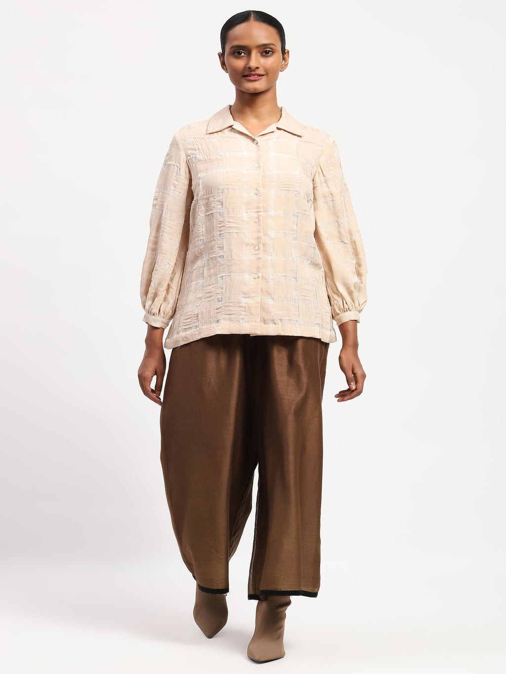 Organza  Basket Weave Shirt