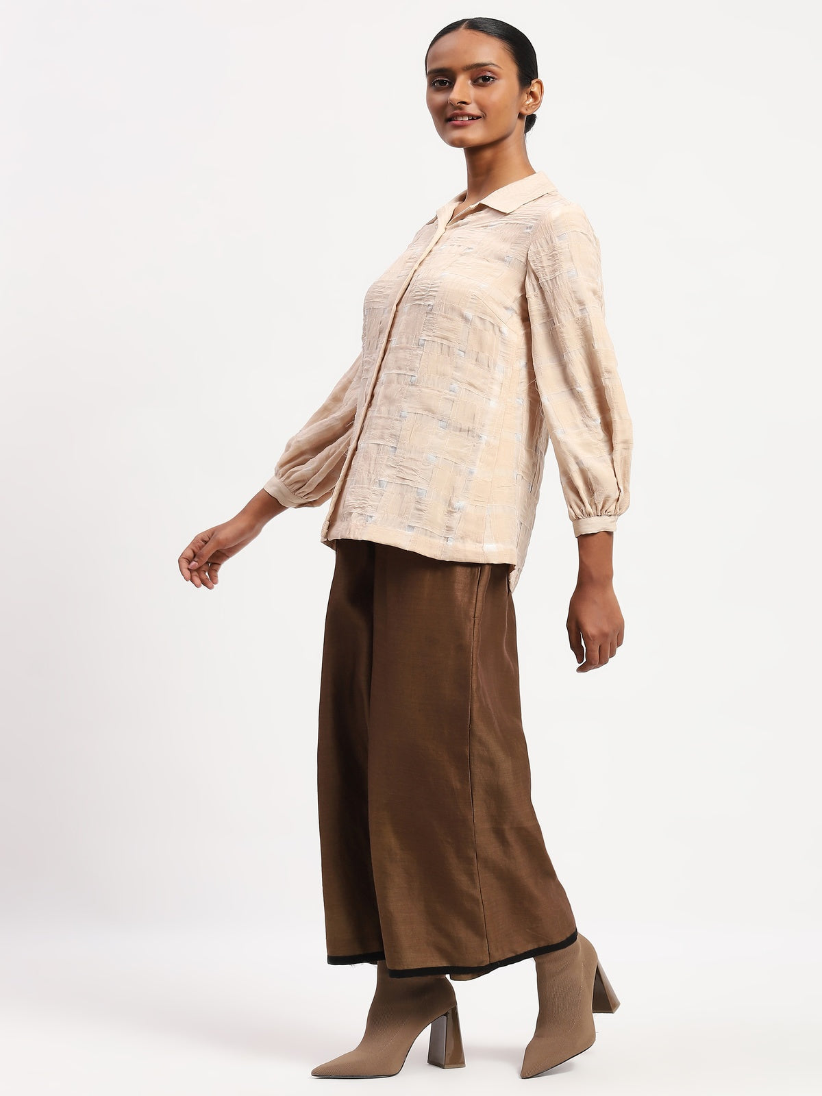 Organza  Basket Weave Shirt