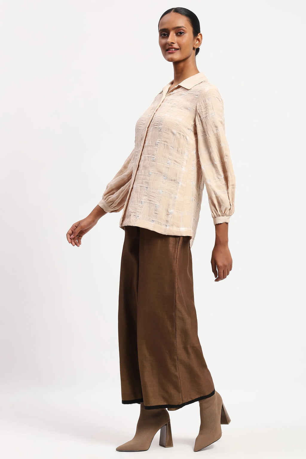Organza  Basket Weave Shirt