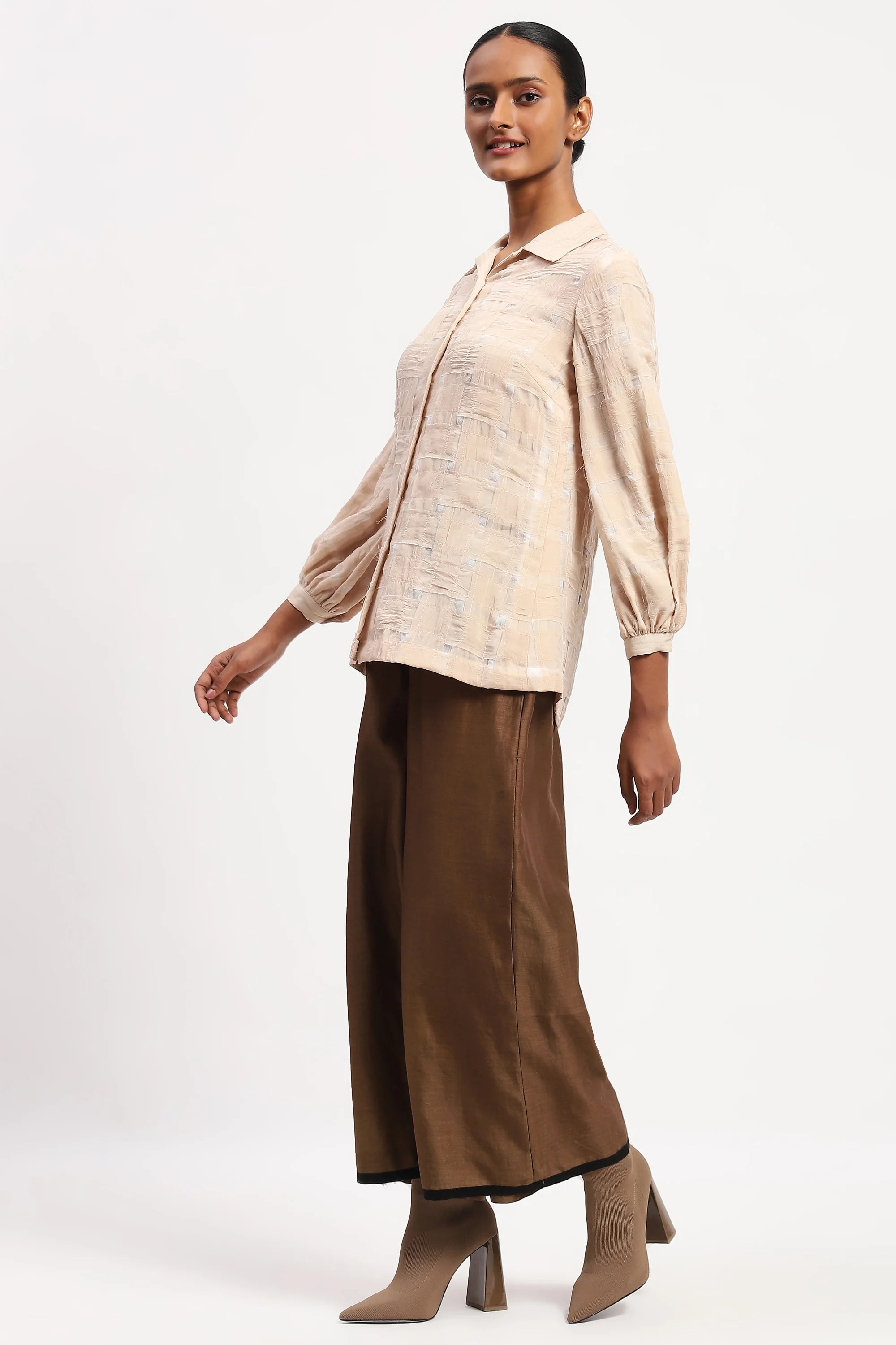 Organza  Basket Weave Shirt