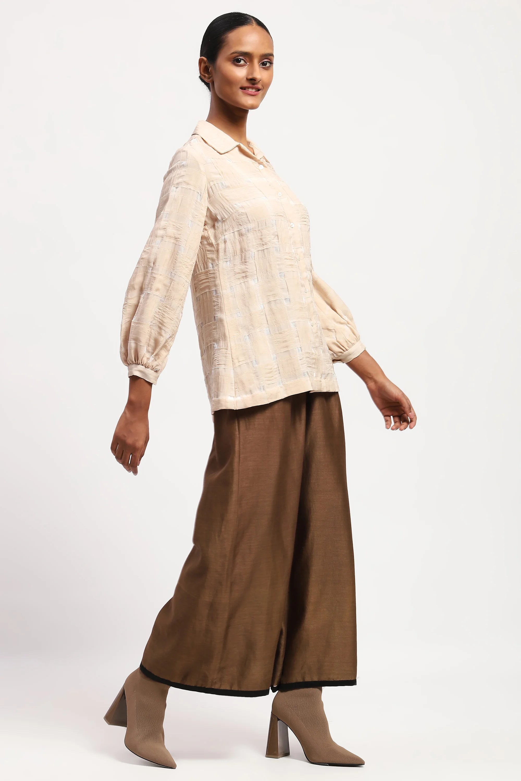 Organza  Basket Weave Shirt