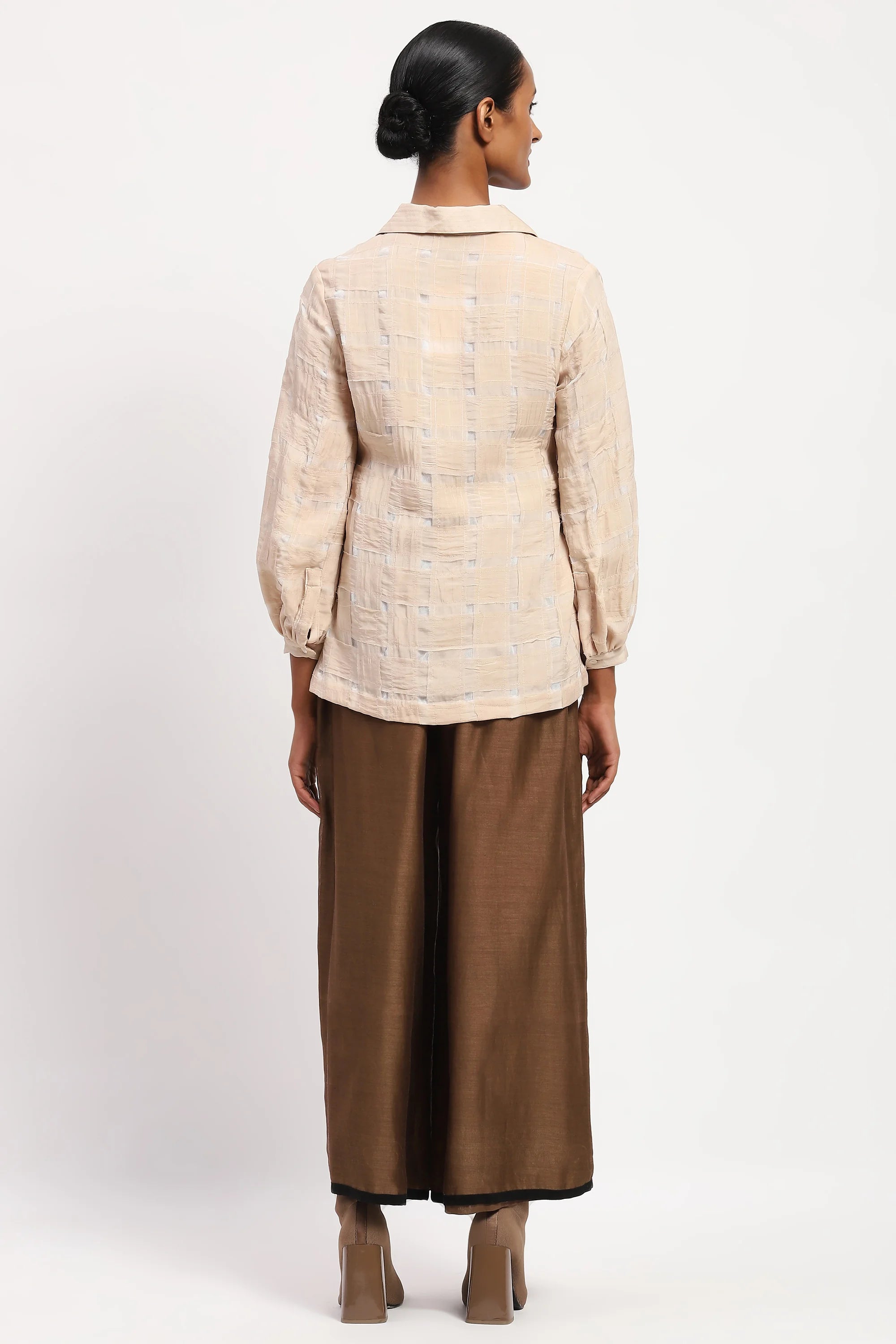 Organza  Basket Weave Shirt
