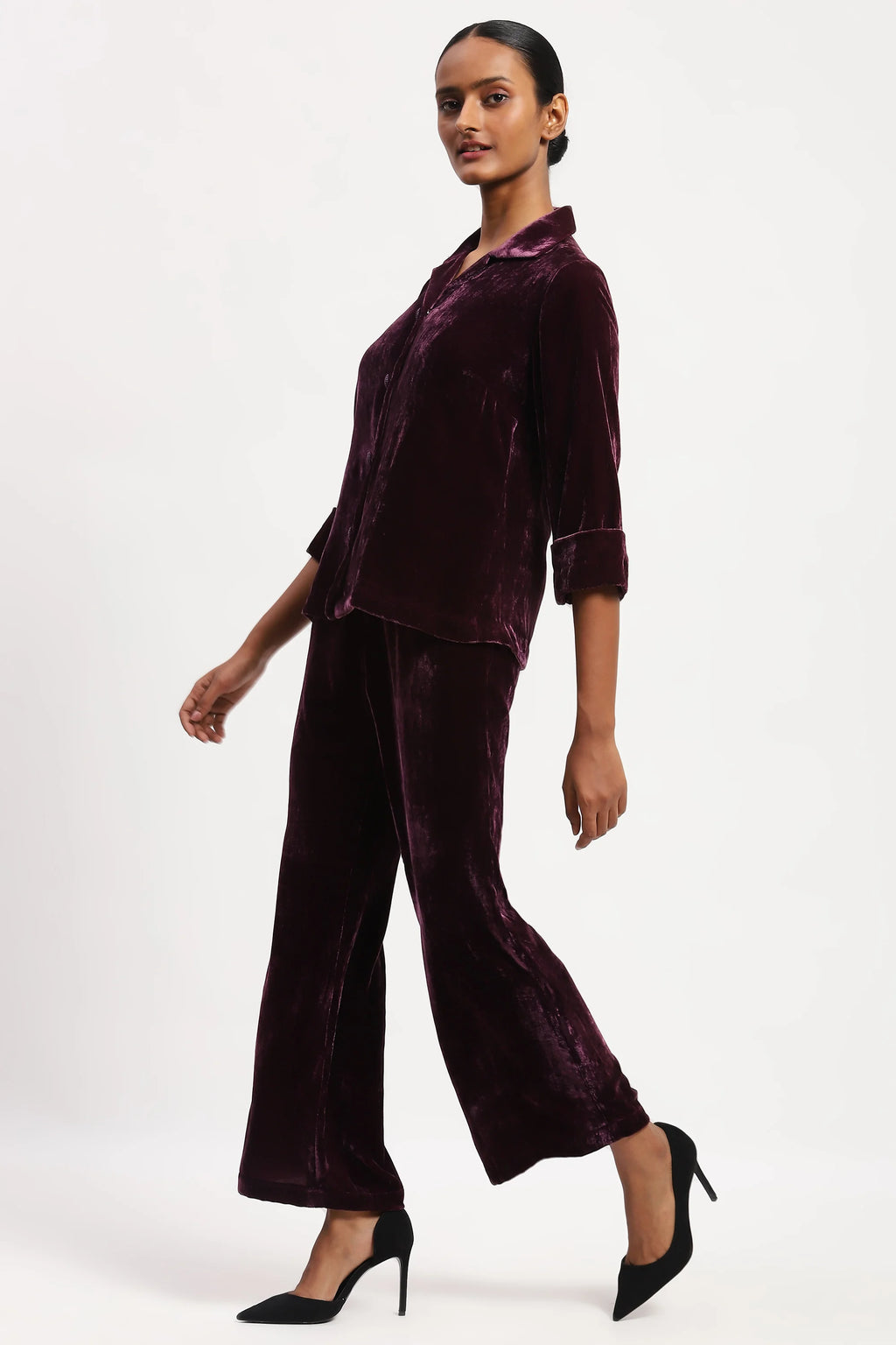 Velvet Solid Shirt