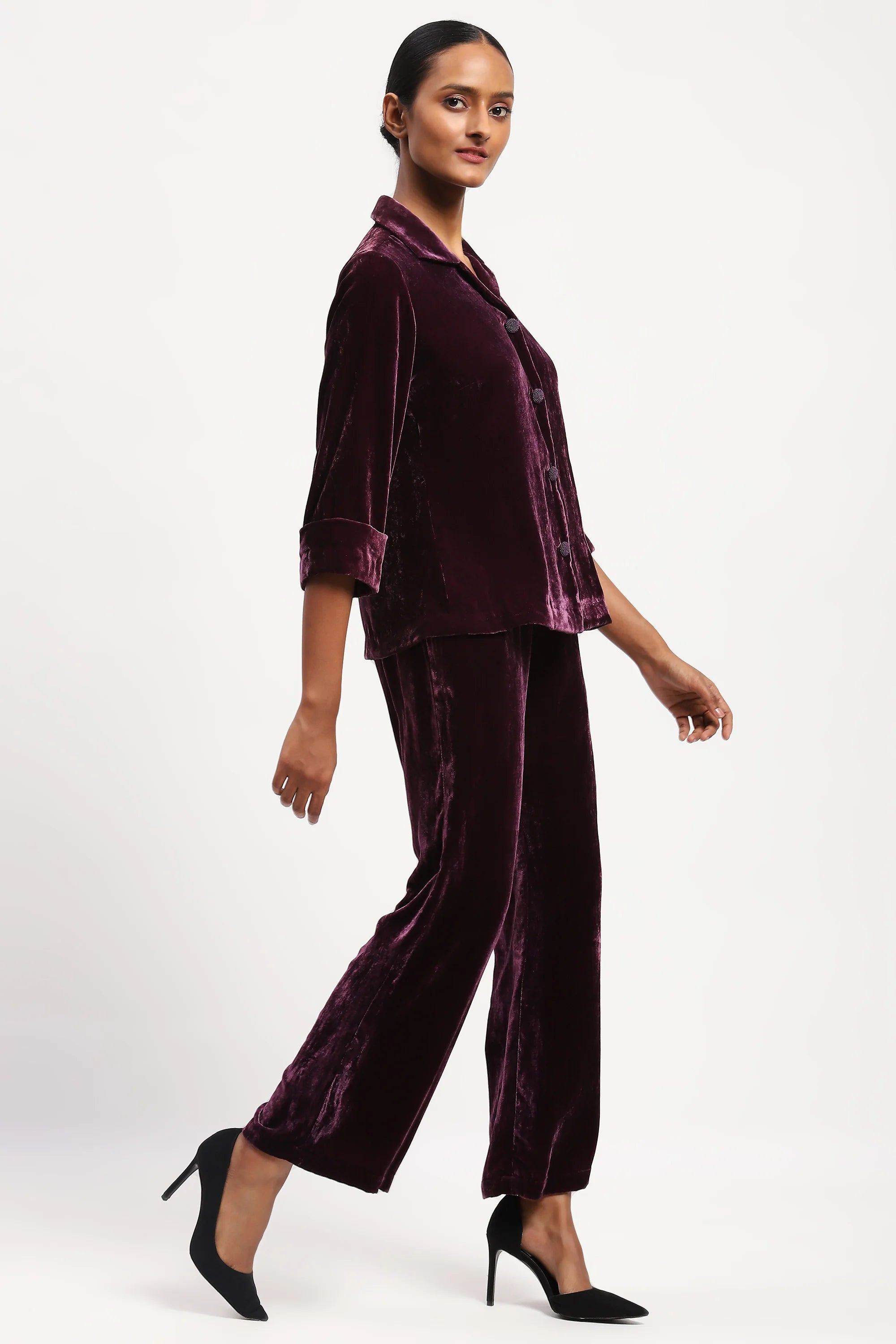 Velvet Solid Shirt
