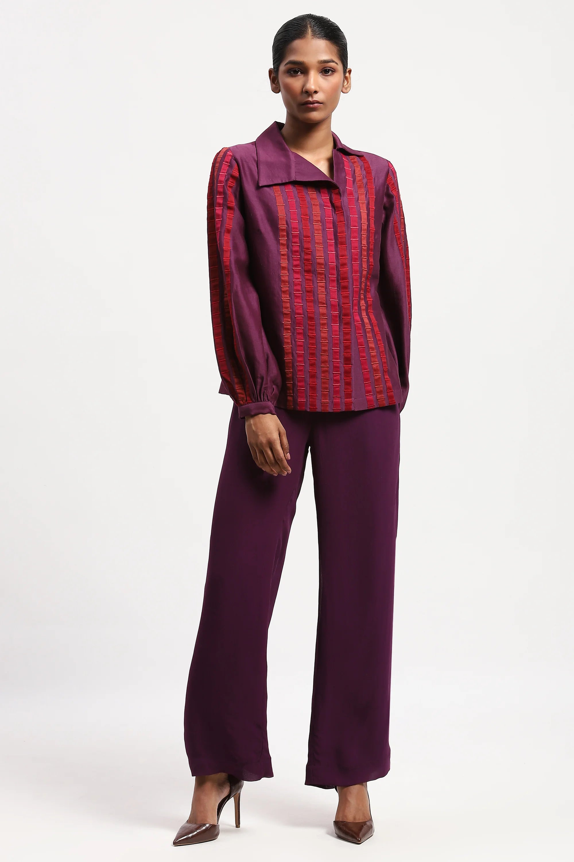 Applique Strips Shirt