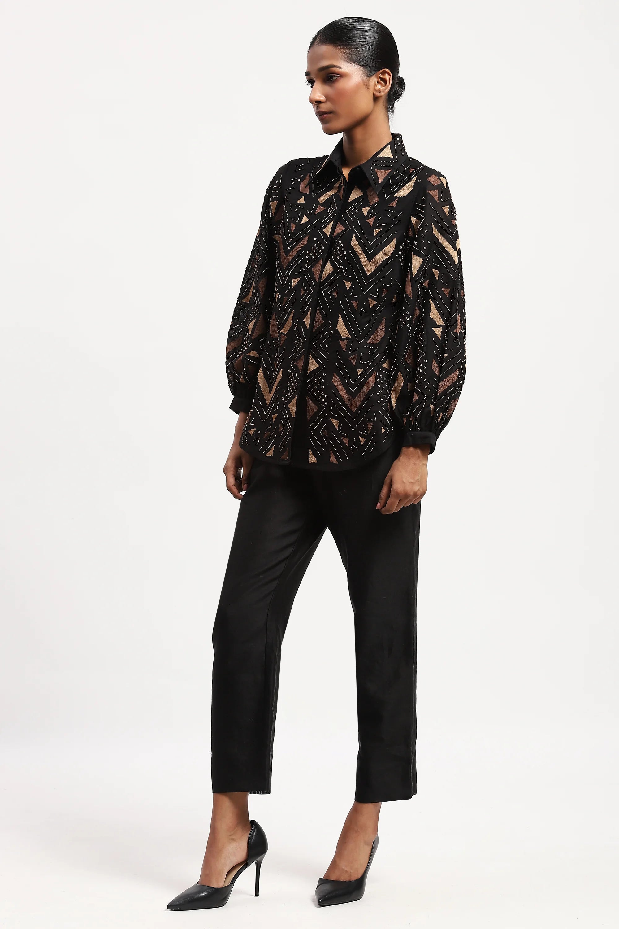 Embellished Chevron Shirt