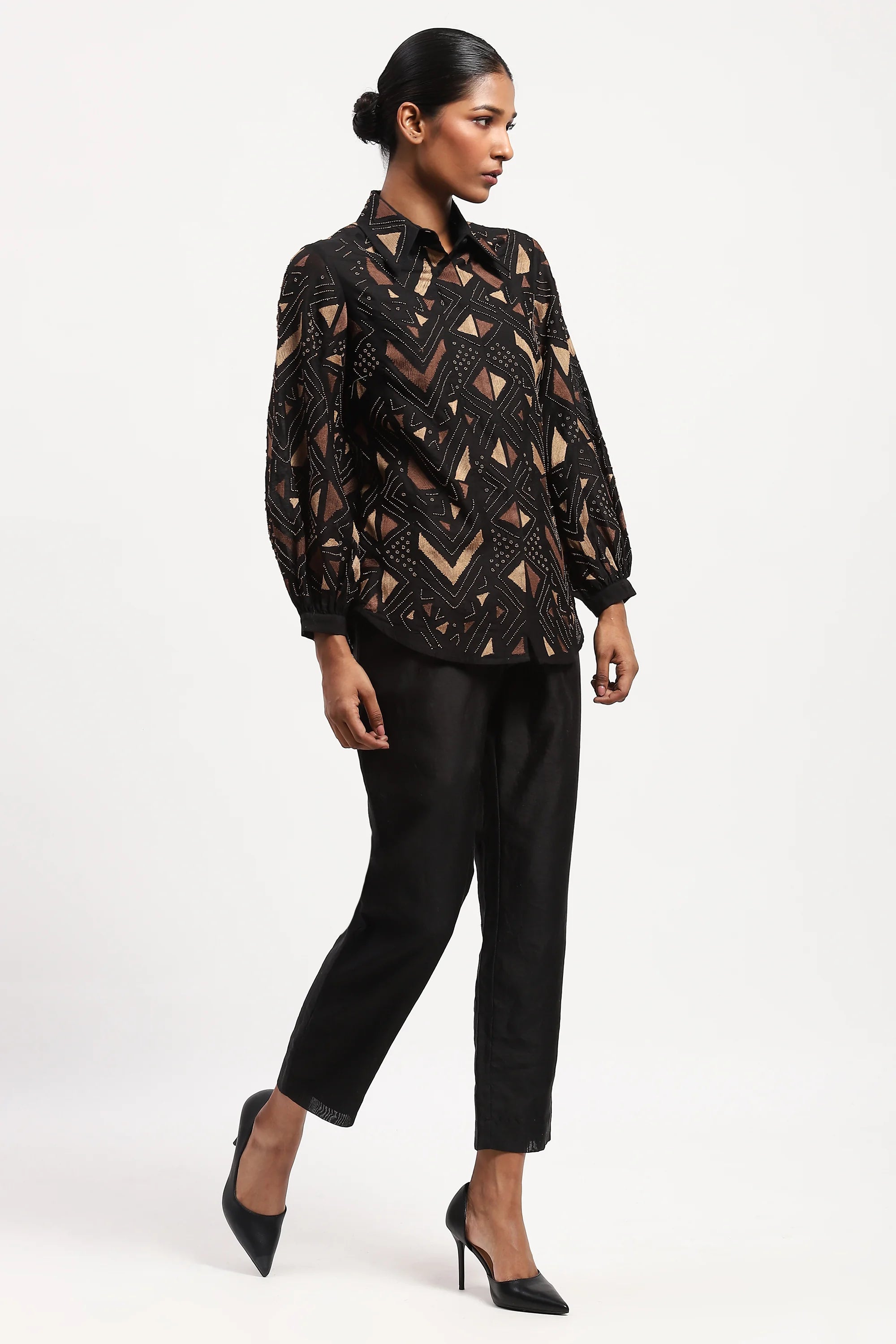Embellished Chevron Shirt