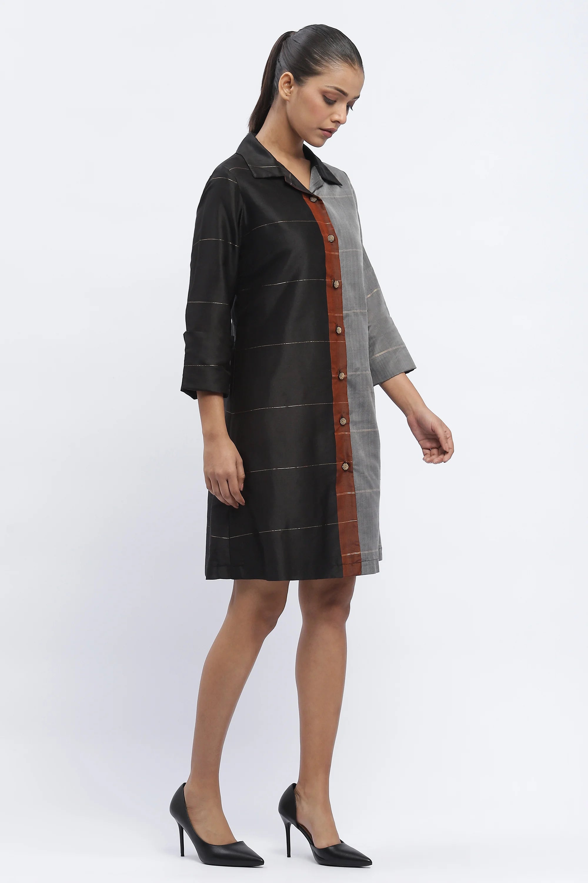 Woven Colourblock Shirt