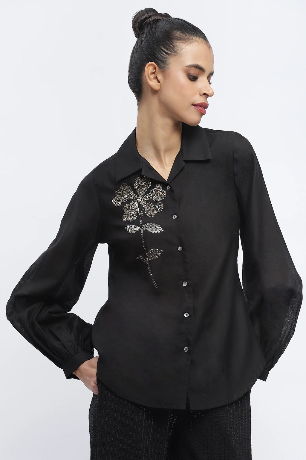 Sequin Buta Shirt