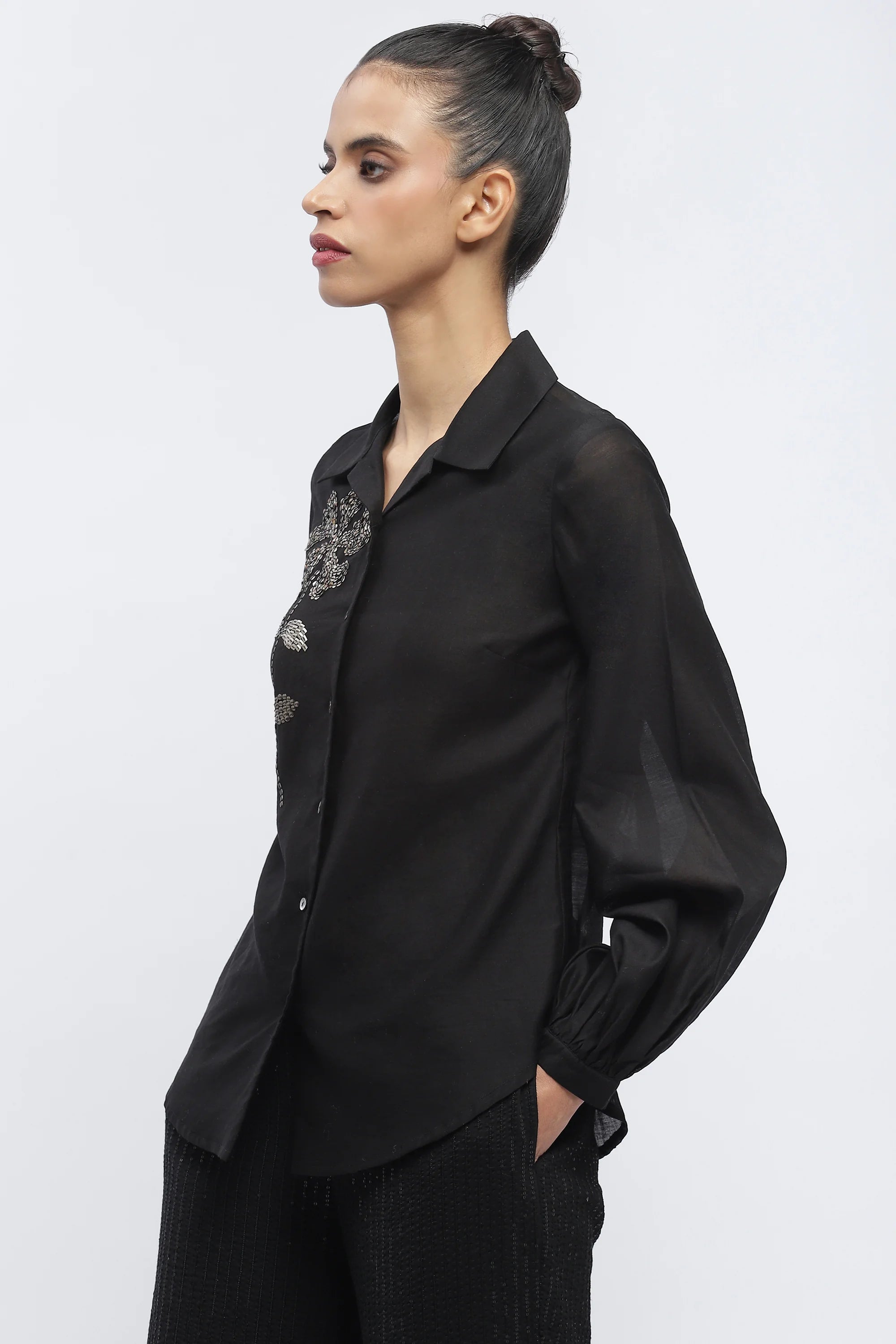 Sequin Buta Shirt