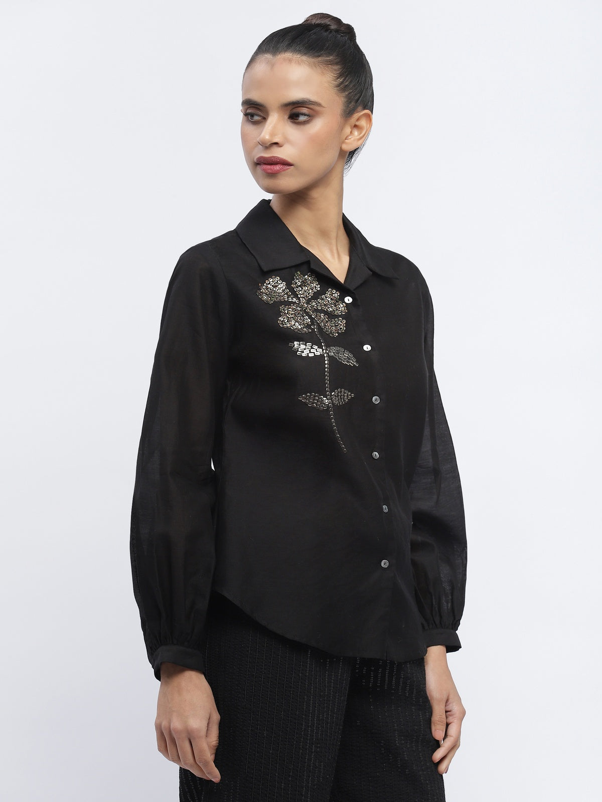 Sequin Buta Shirt