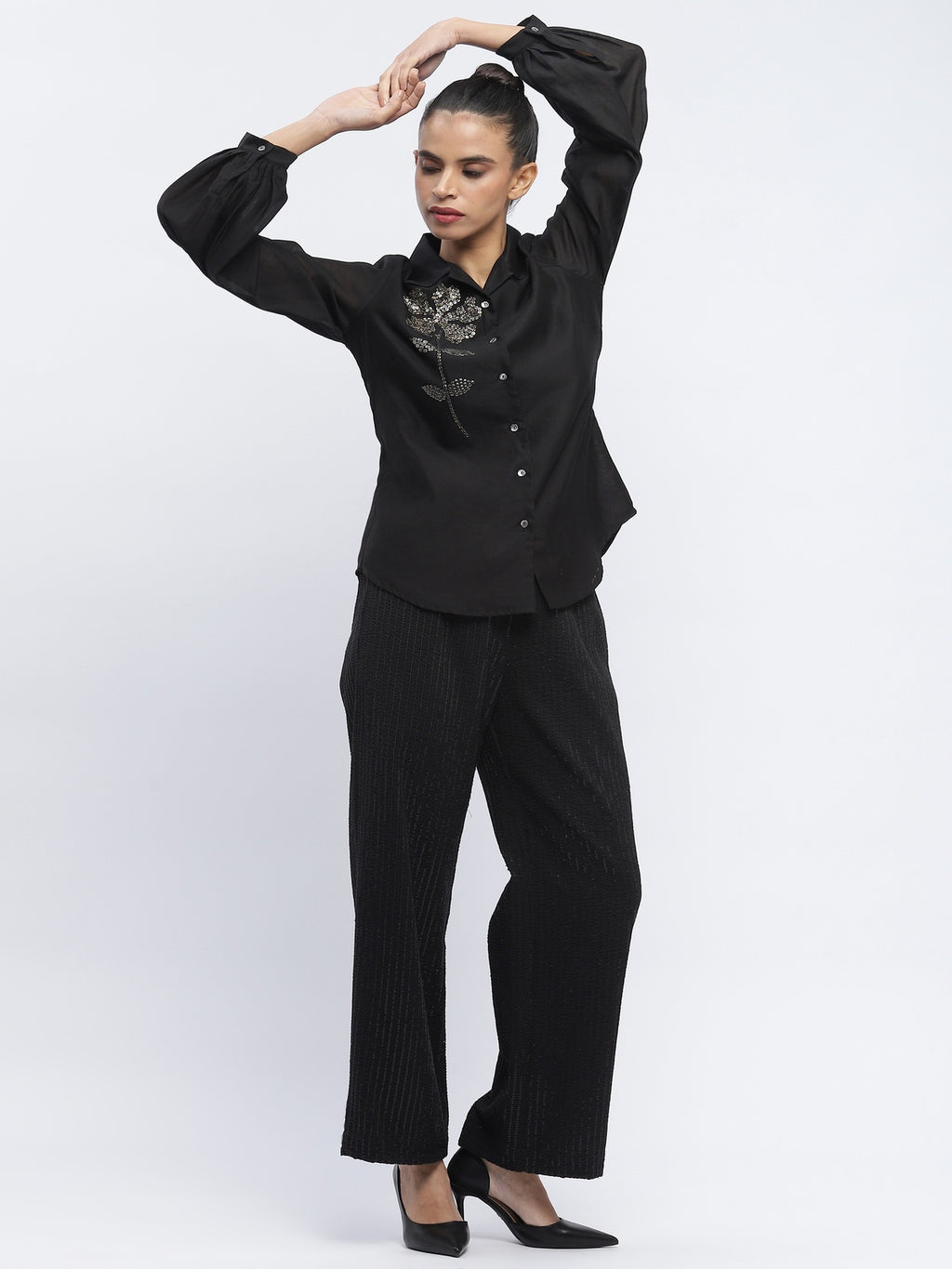 Sequin Buta Shirt