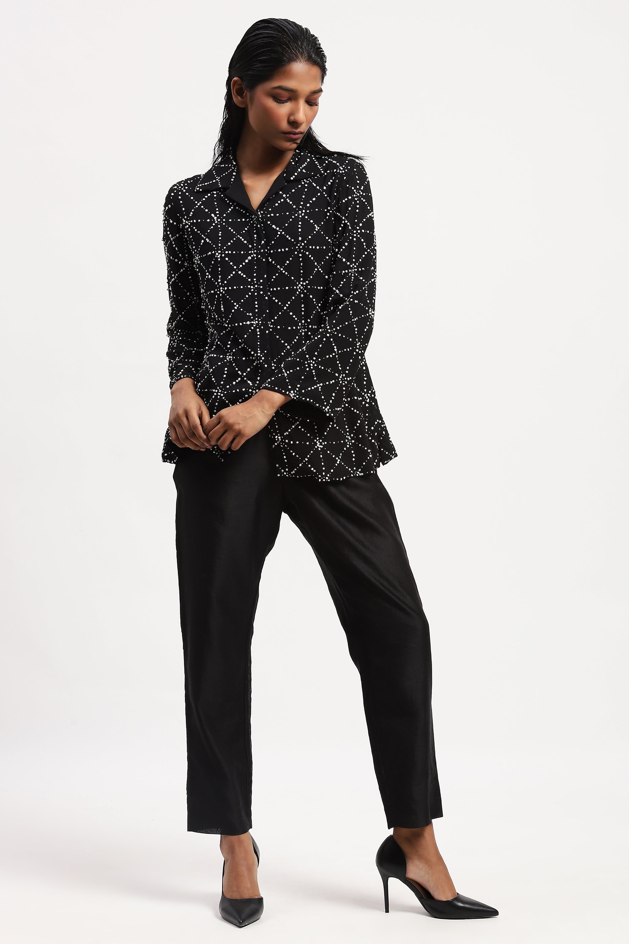 Embroidered Jaali Shirt
