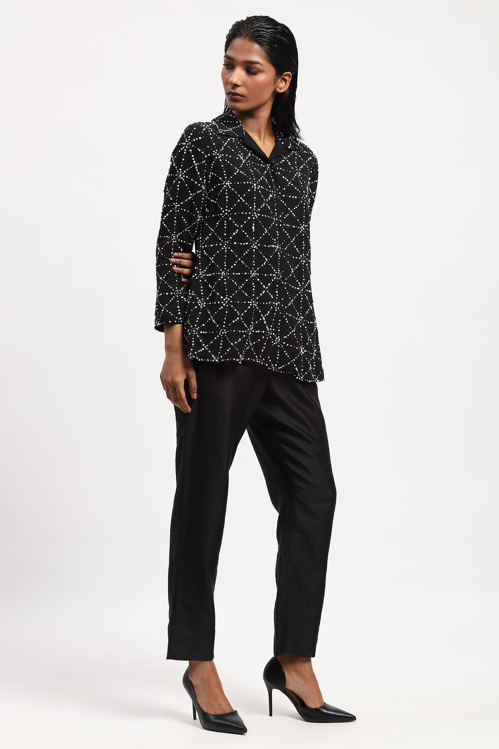 Embroidered Jaali Shirt