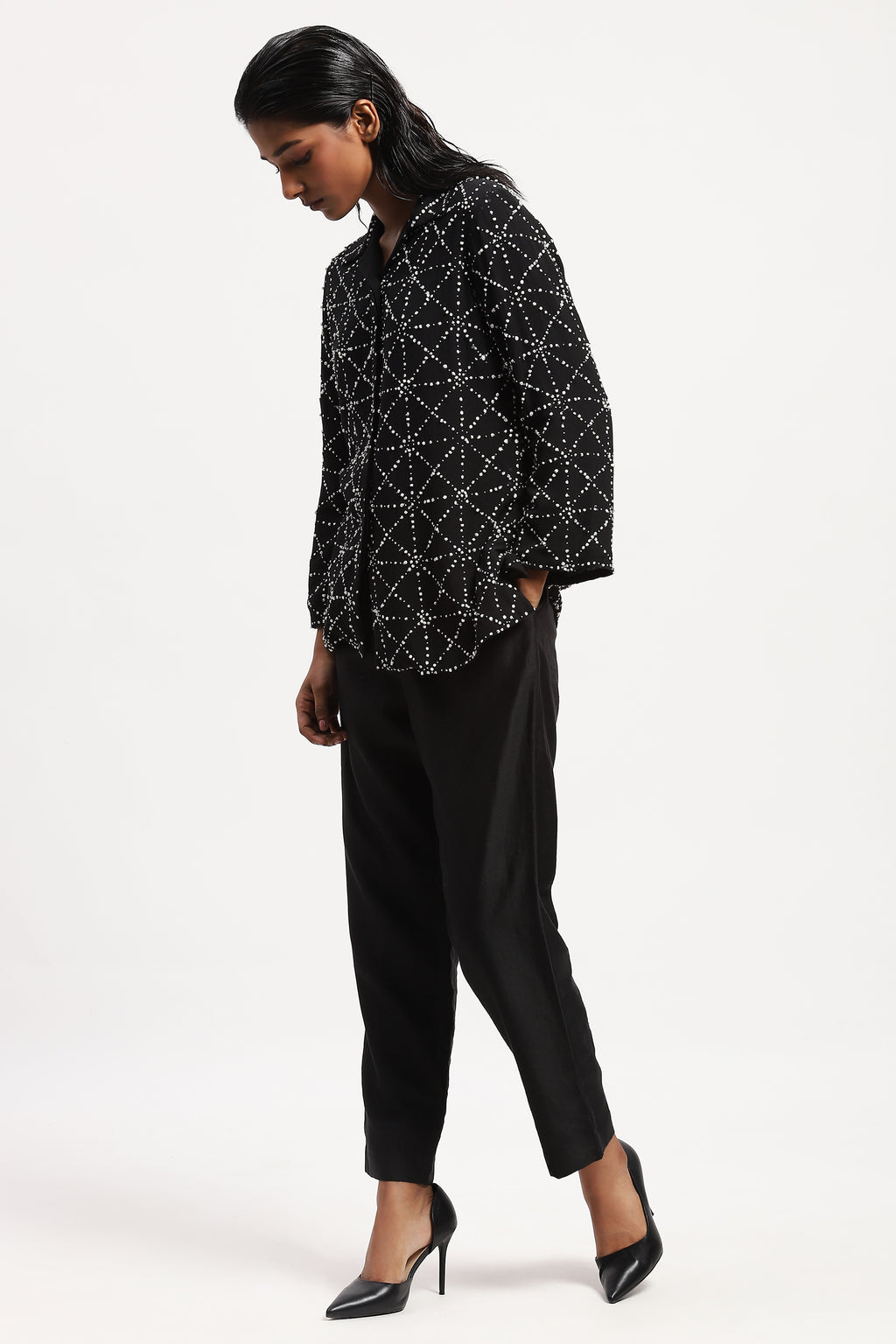 Embroidered Jaali Shirt