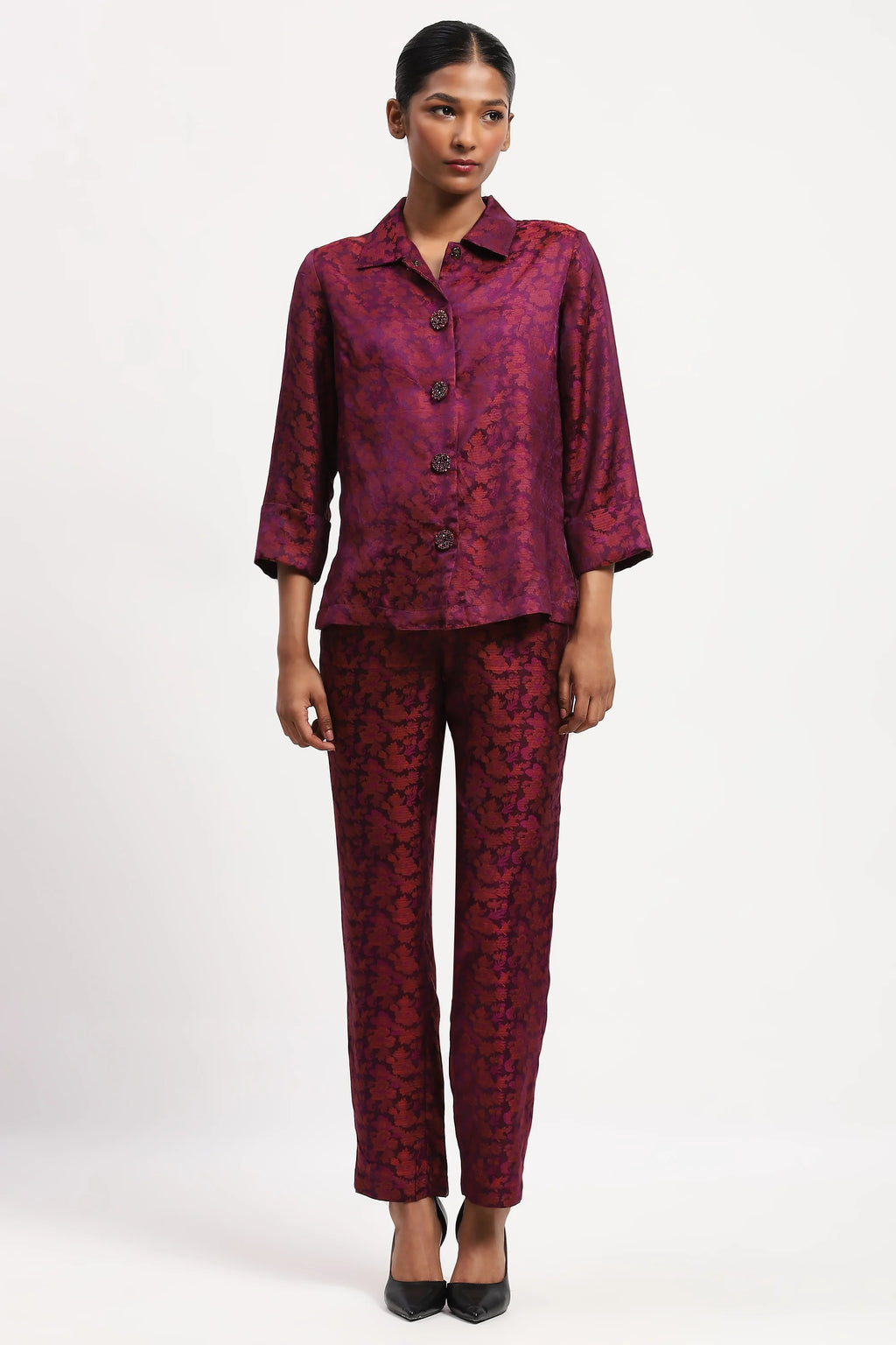 Floral Tanchoi Shirt