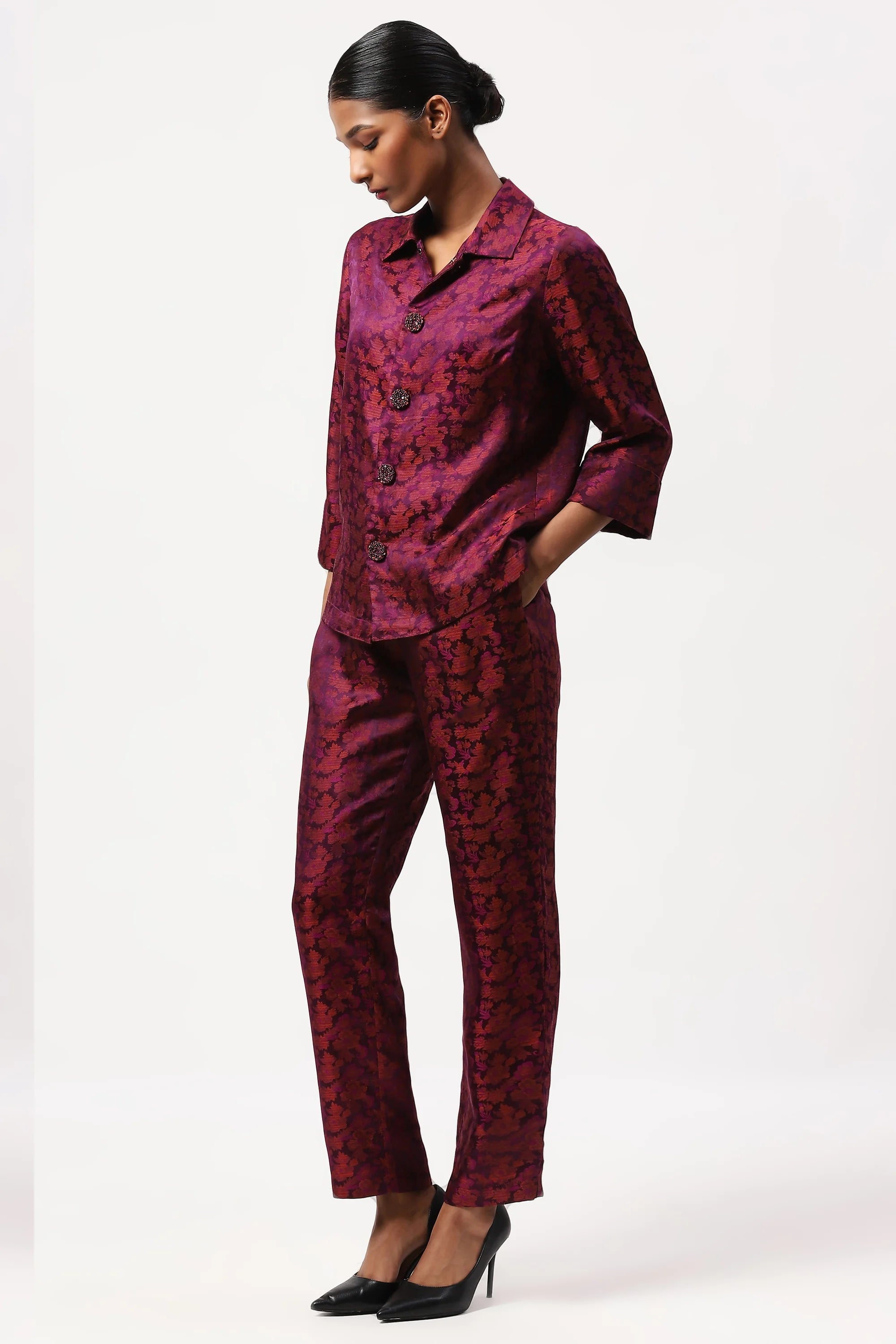 Floral Tanchoi Shirt
