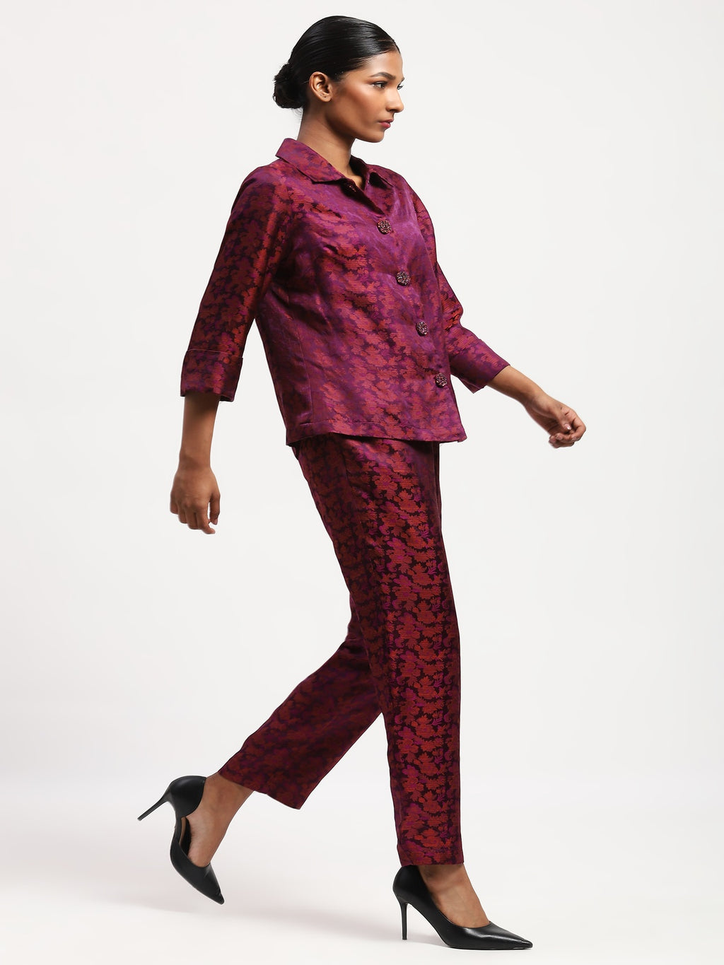 Floral Tanchoi Shirt