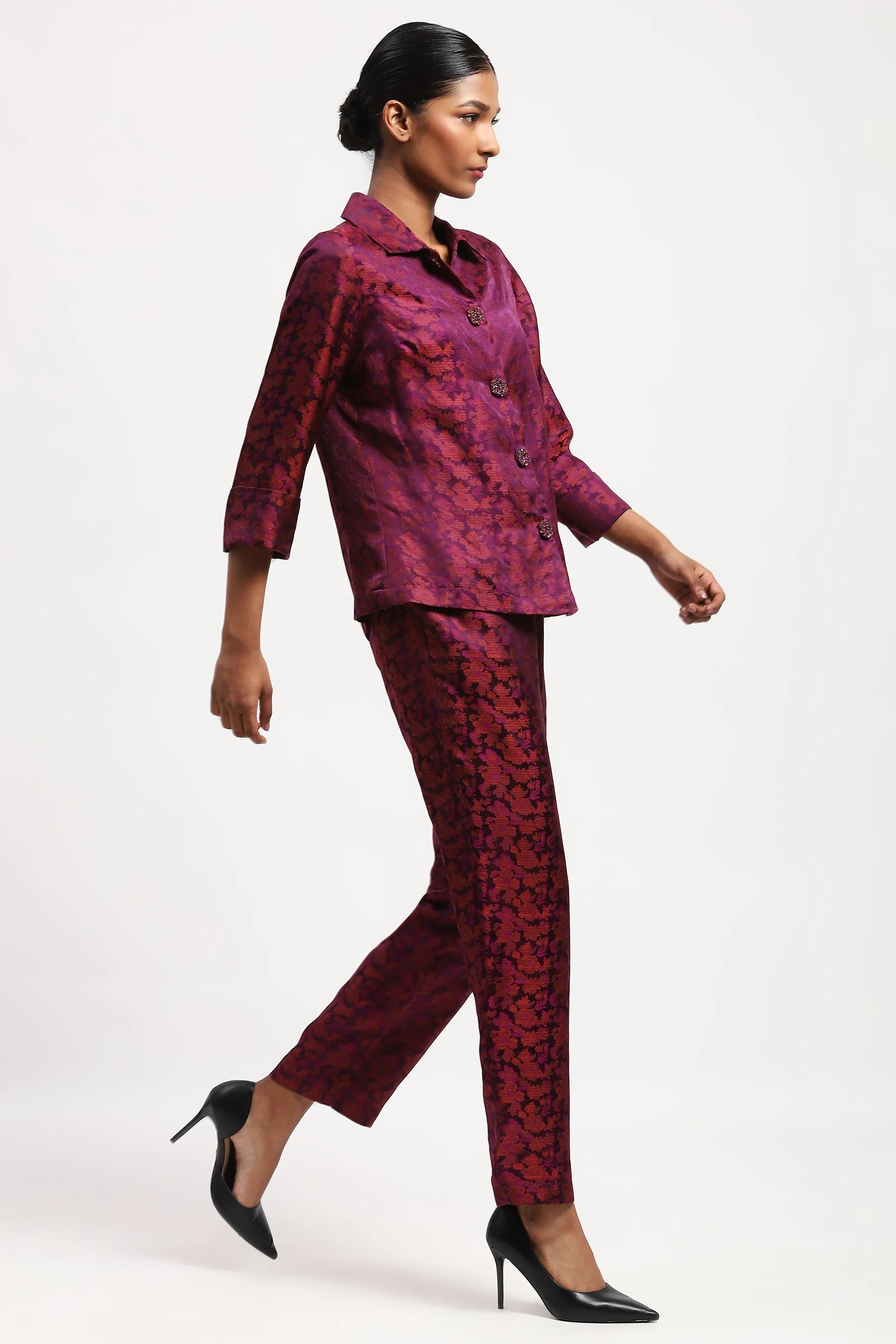Floral Tanchoi Shirt