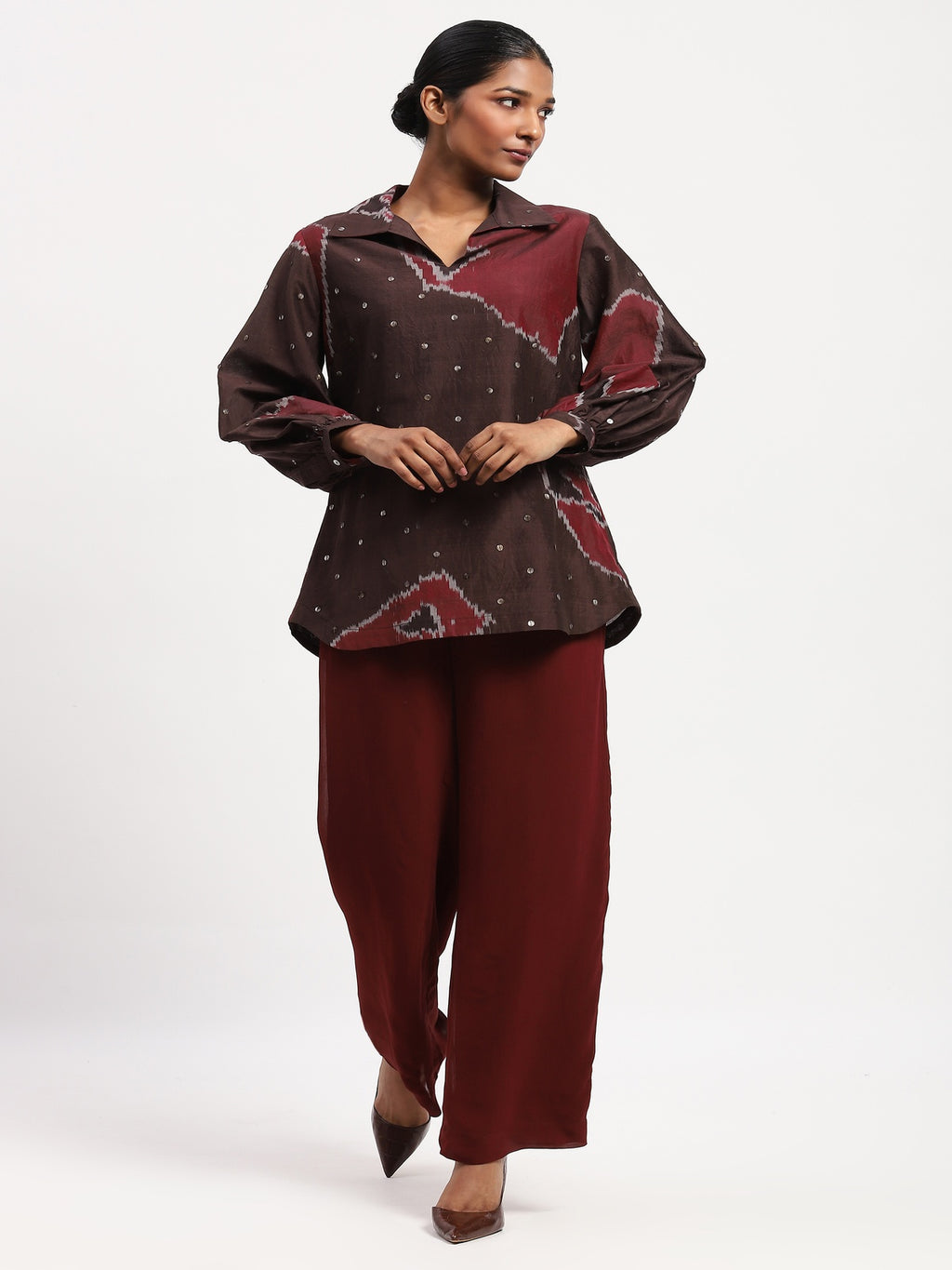 Bark Cloth Ikat Top
