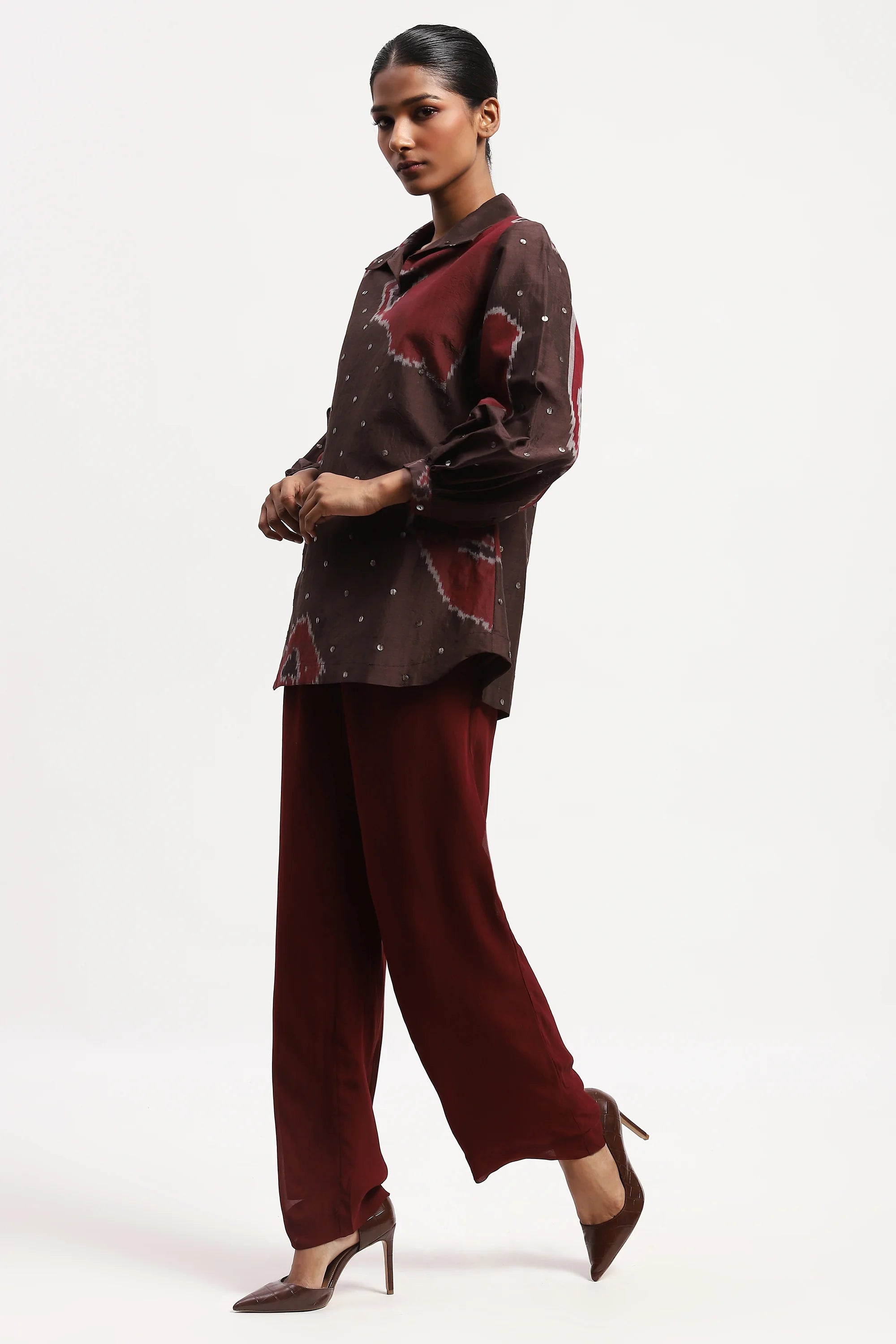 Bark Cloth Ikat Top