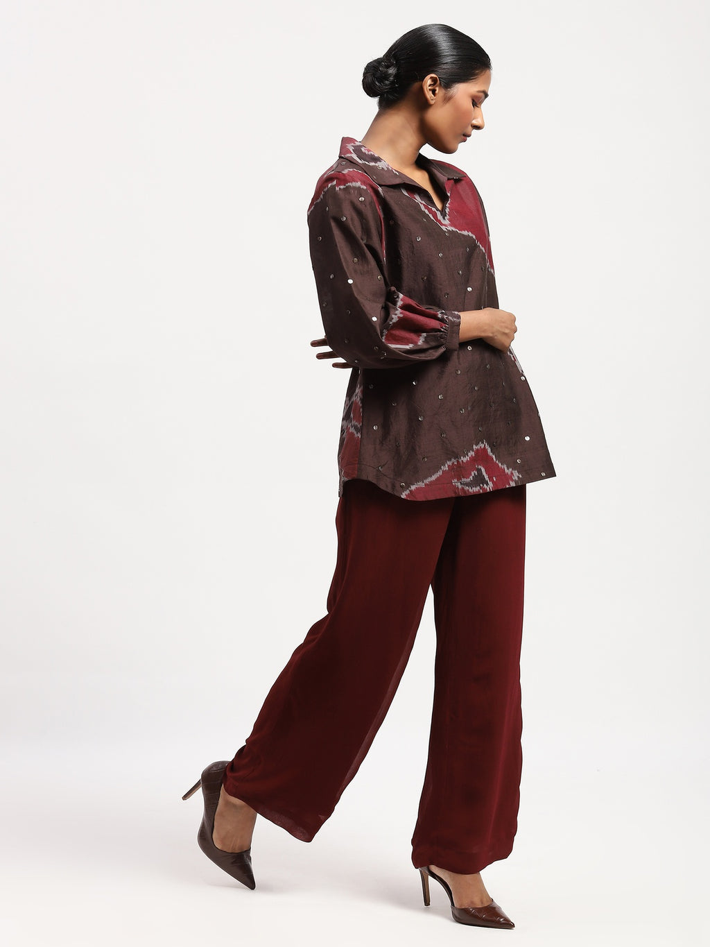 Bark Cloth Ikat Top